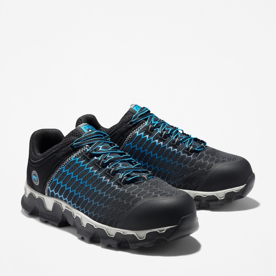 Black/Blue Ripstop Nylon Men's Pro Powertrain Sport Alloy Toe Work Sneaker Timberland Ireland