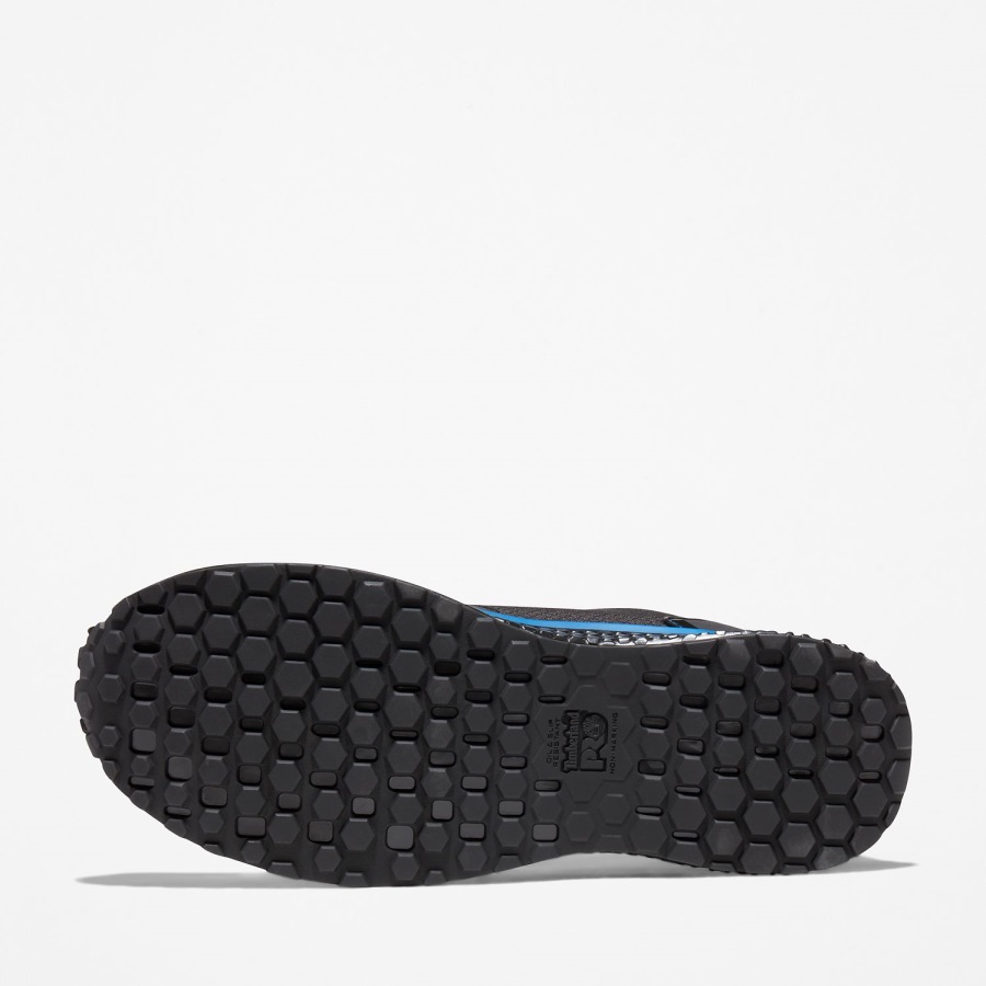 Black/Blue Timberland Ireland Men's Reaxion Composite Toe Work Sneaker