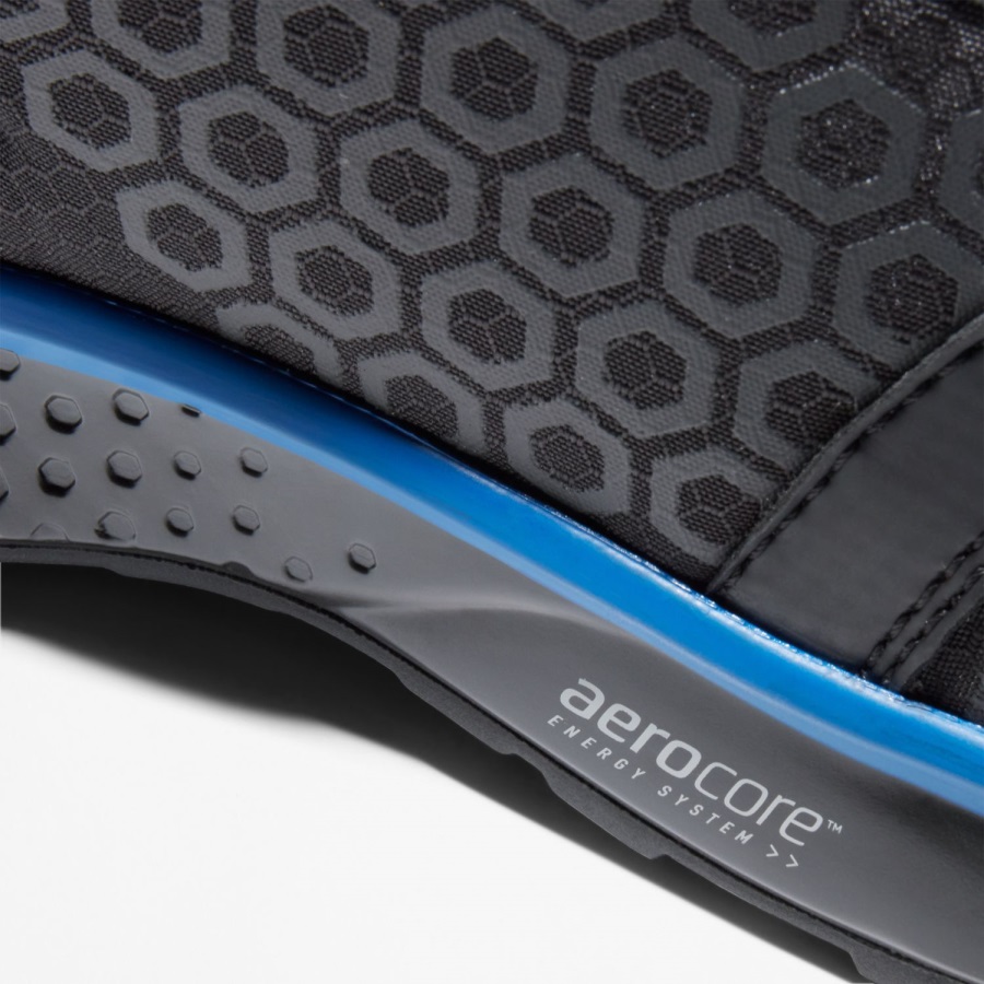 Black/Blue Timberland Ireland Men's Reaxion Composite Toe Work Sneaker