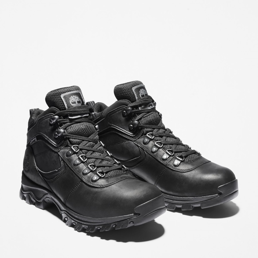 Black Full-Grain Timberland Ireland Men's Mt Maddsen Waterproof Hiking Boots
