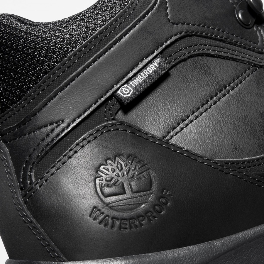 Black Full-Grain Timberland Ireland Men's Mt Maddsen Waterproof Hiking Boots