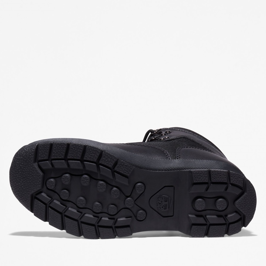 Black Full-Grain Timberland Ireland Youth Euro Hiker Hiking Boots