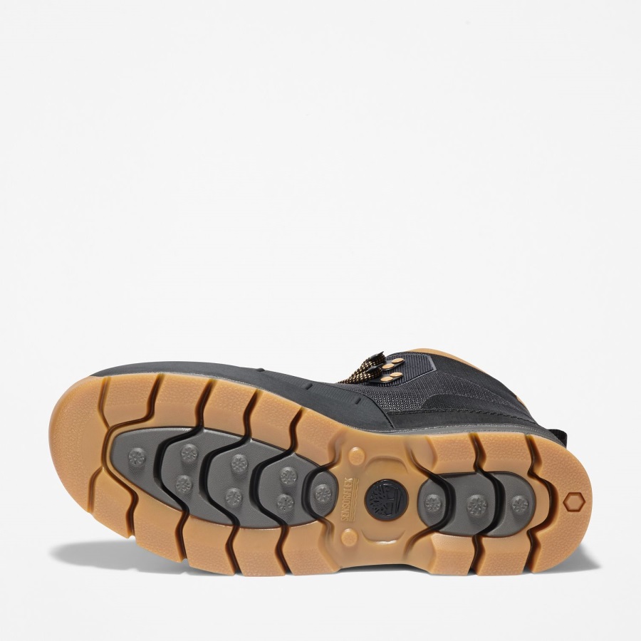 Black Jacquard Men's Euro Hiker Shell-Toe Boots Timberland Ireland