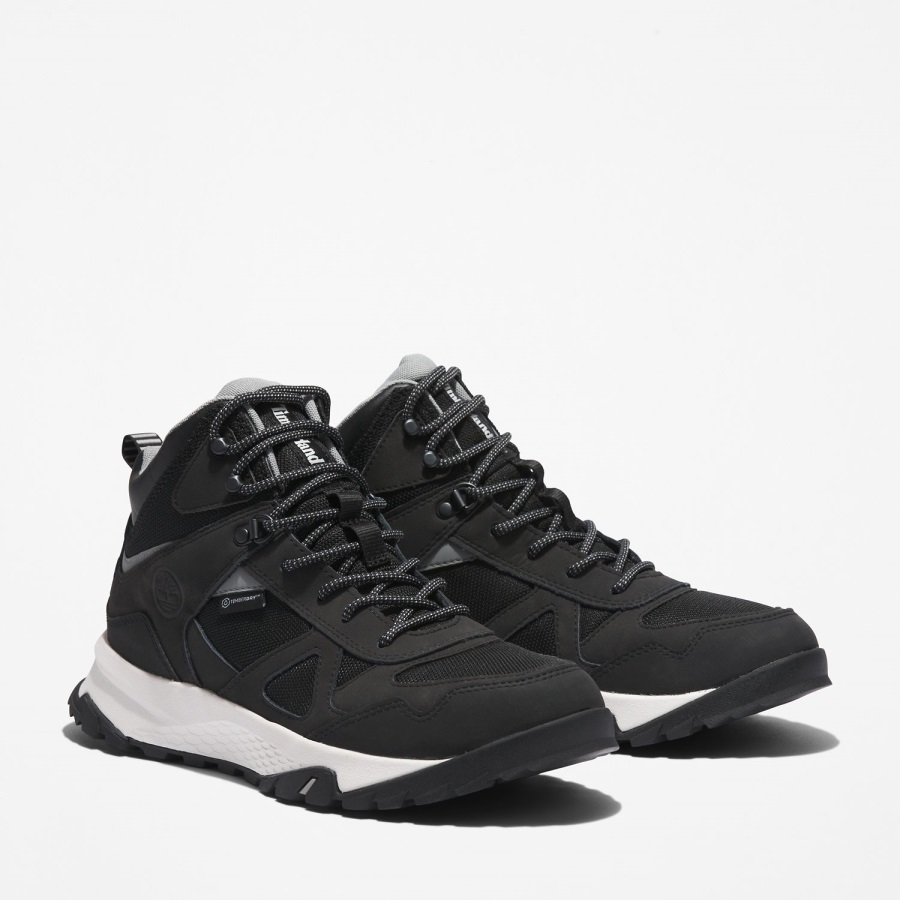 Black Leather Timberland Ireland Men's Lincoln Peak Waterproof Hiking Boots