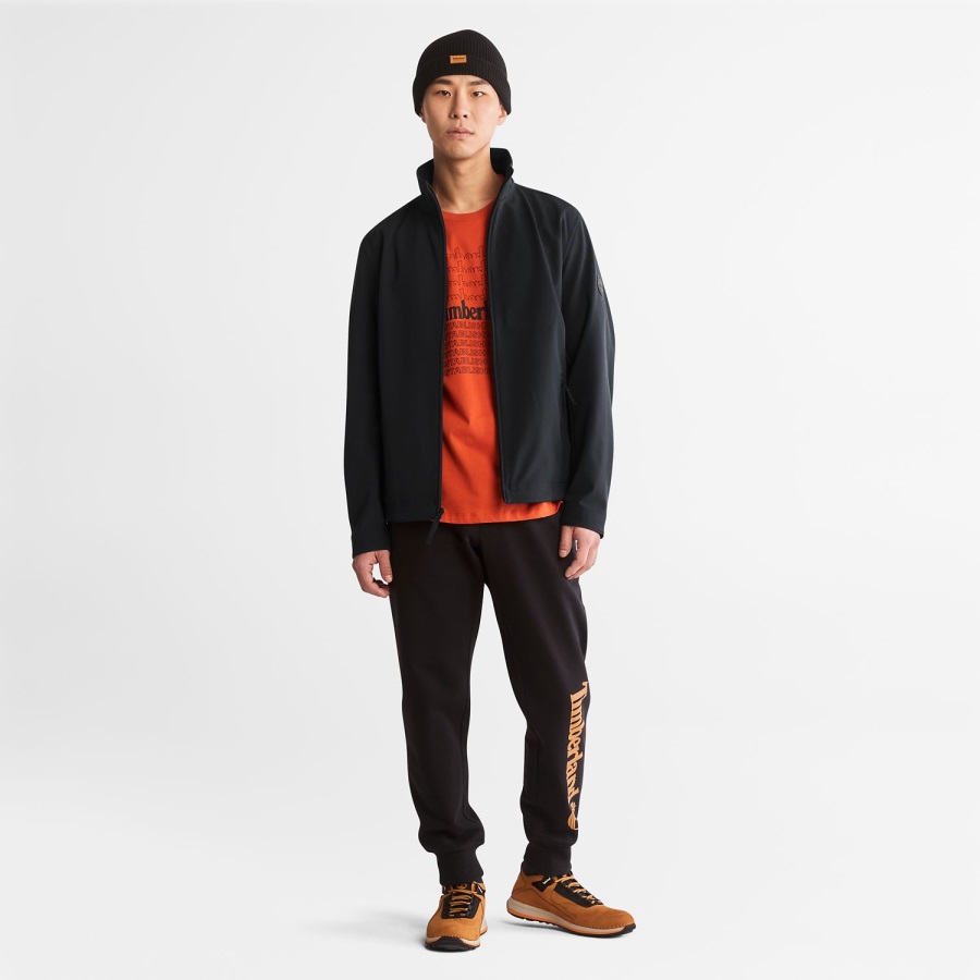 Black Men's Mount Waumbeck Fleece-Lined Softshell Jacket Timberland Ireland