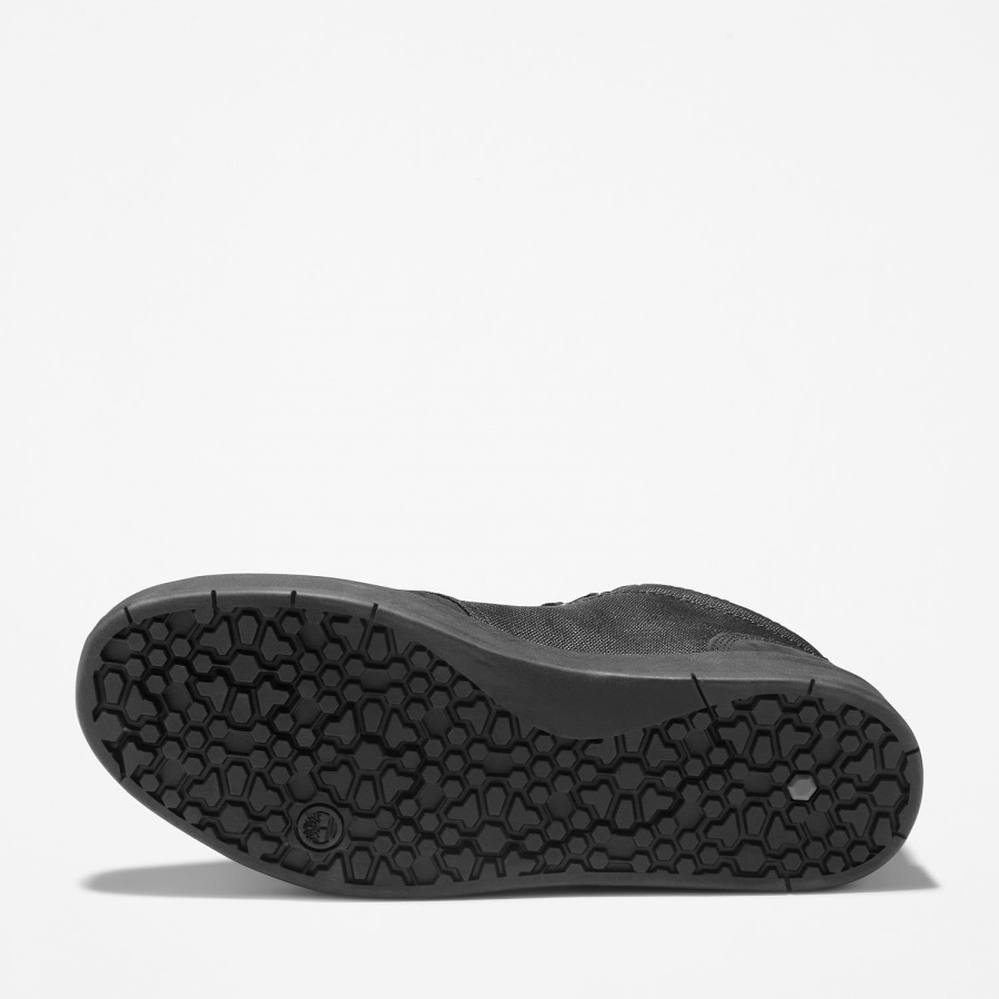 Black Nubuck/Cordura Canvas Timberland Ireland Men's Davis Square Chukka Shoes