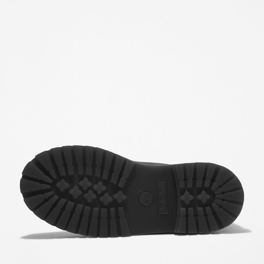 Black Nubuck/Gold Timberland Ireland Youth Premium 6-Inch Waterproof Boots