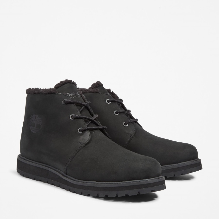 Black Nubuck Men's Richmond Ridge Waterproof Chukka Boots Timberland Ireland