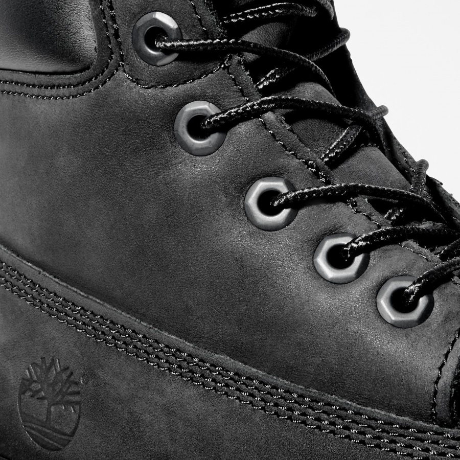 Black Nubuck Timberland Ireland Junior Premium 6-Inch Waterproof Boots