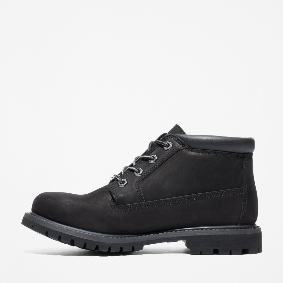 Black Nubuck Timberland Ireland Women's Nellie Waterproof Chukka Boots