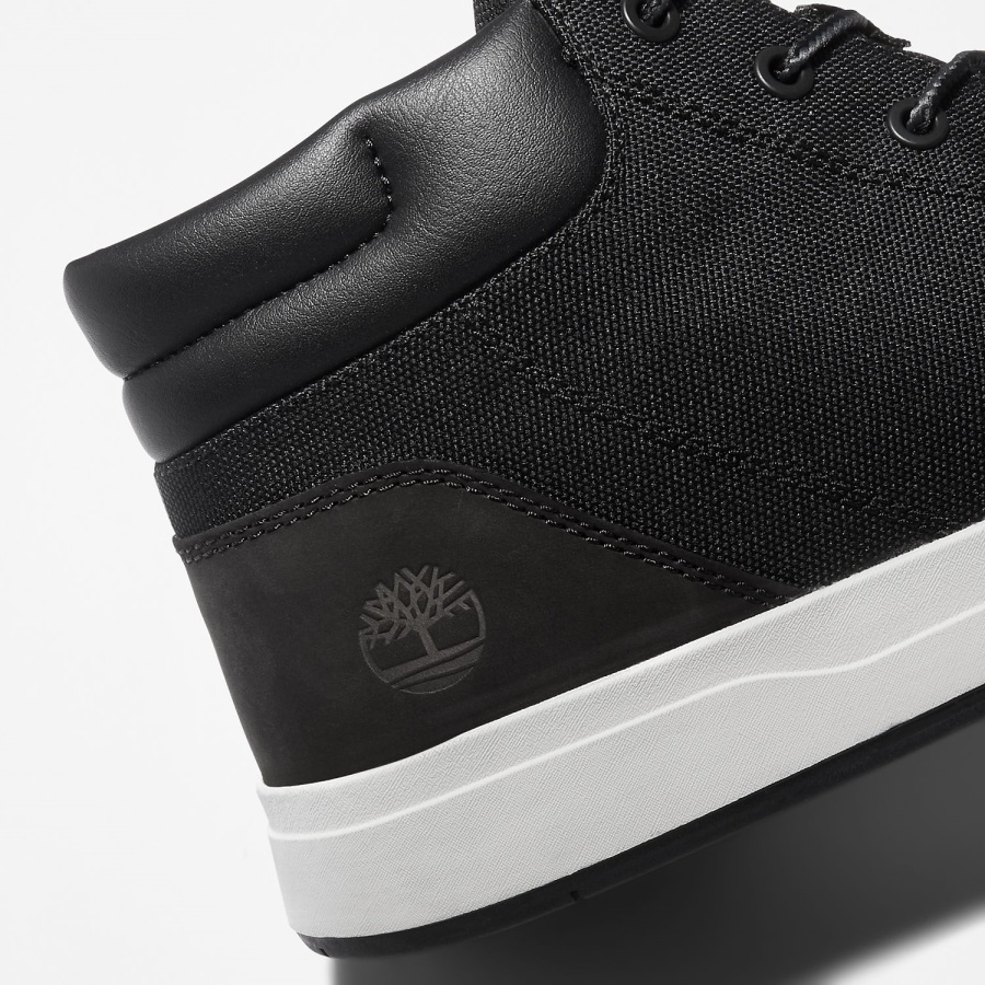 Black Nubuck/White Men's Davis Square Chukka Boots Timberland Ireland