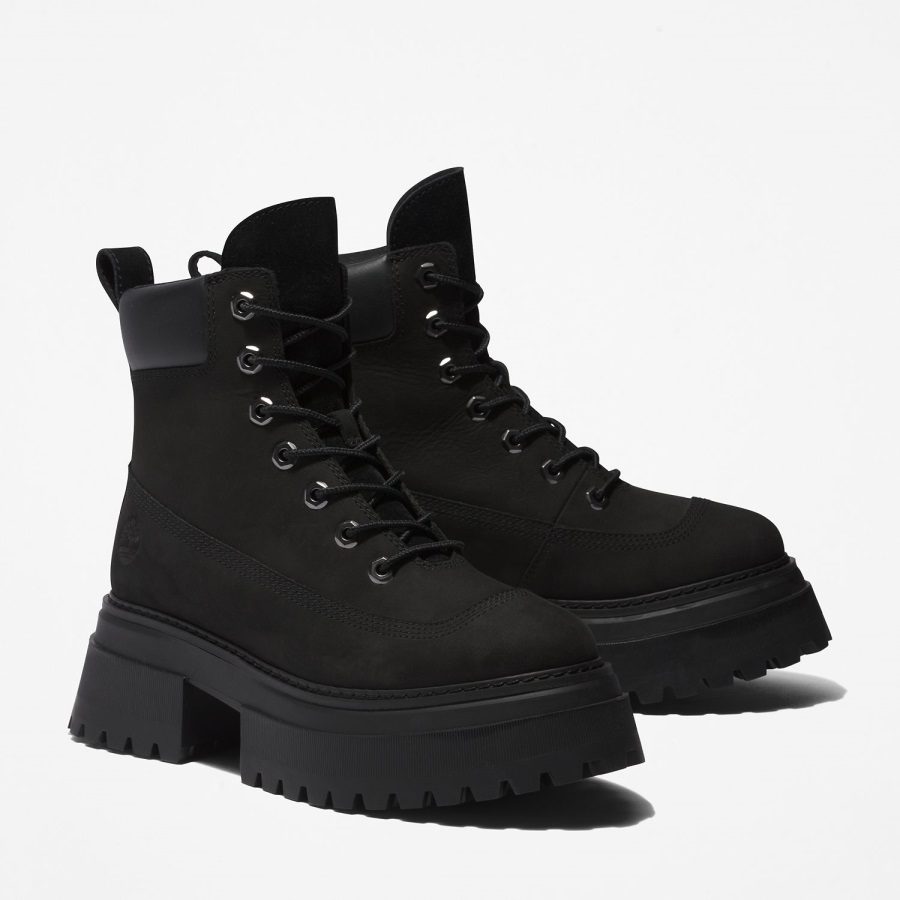 Black Nubuck Women's Sky 6-Inch Lace-Up Boots Timberland Ireland
