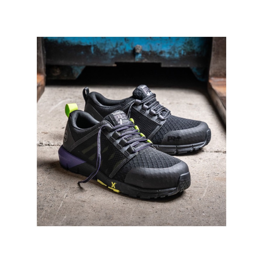 Black/Purple Women's Radius Composite Toe Work Sneaker Timberland Ireland