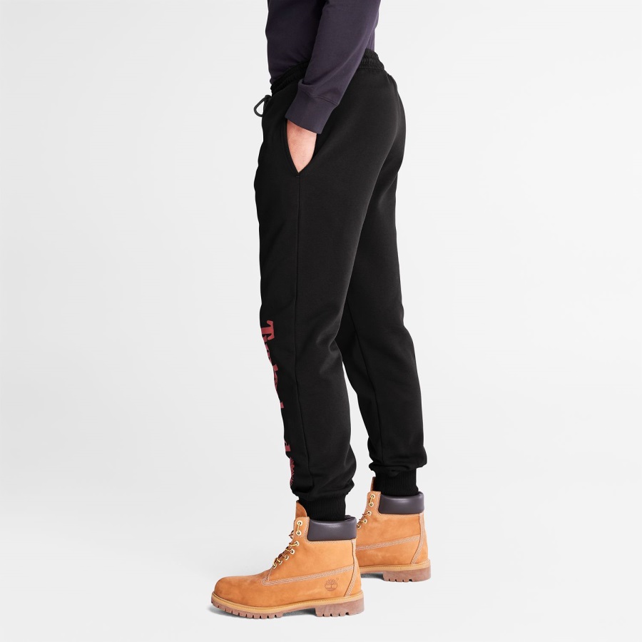Black/Scarlet Timberland Ireland Logo Sweatpants
