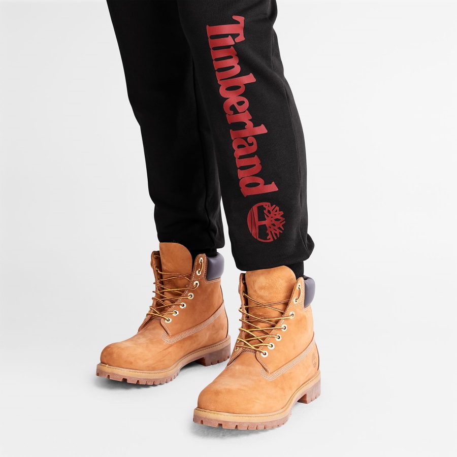 Black/Scarlet Timberland Ireland Logo Sweatpants