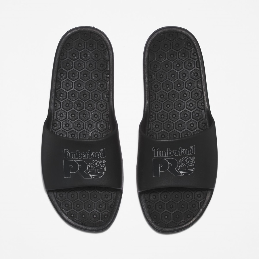 Black/Silver Timberland Ireland Anti-Fatigue Technology Slide