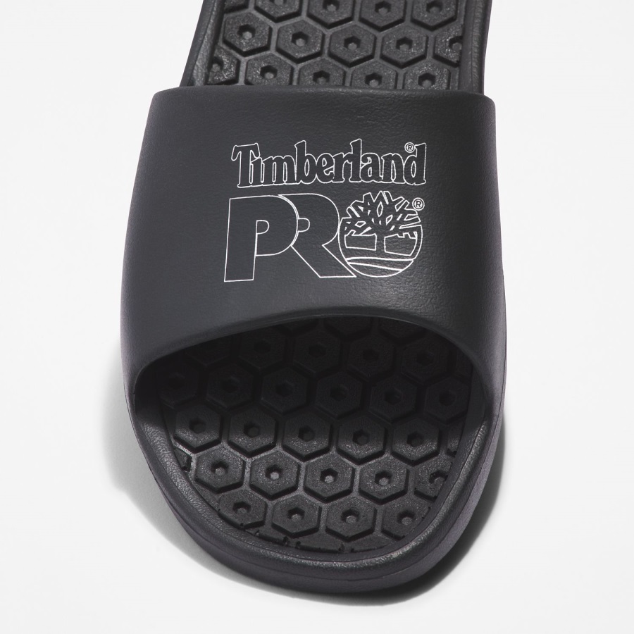 Black/Silver Timberland Ireland Anti-Fatigue Technology Slide