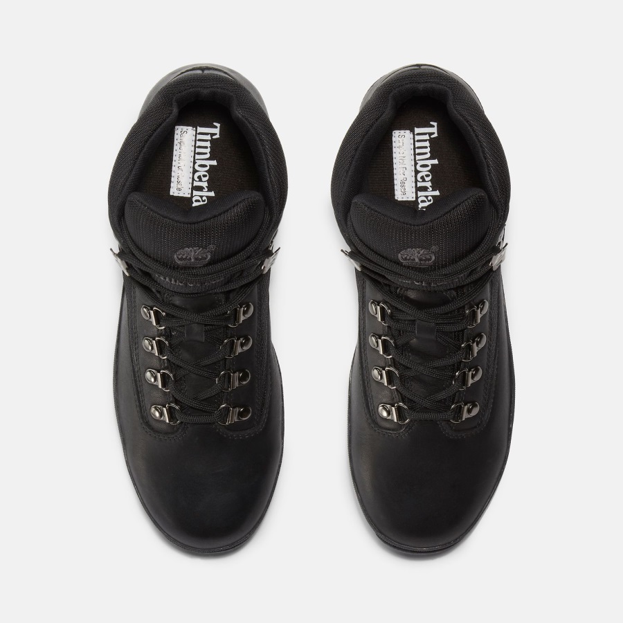 Black Smooth/Black Timberland Ireland Men's Euro Hiker Boots