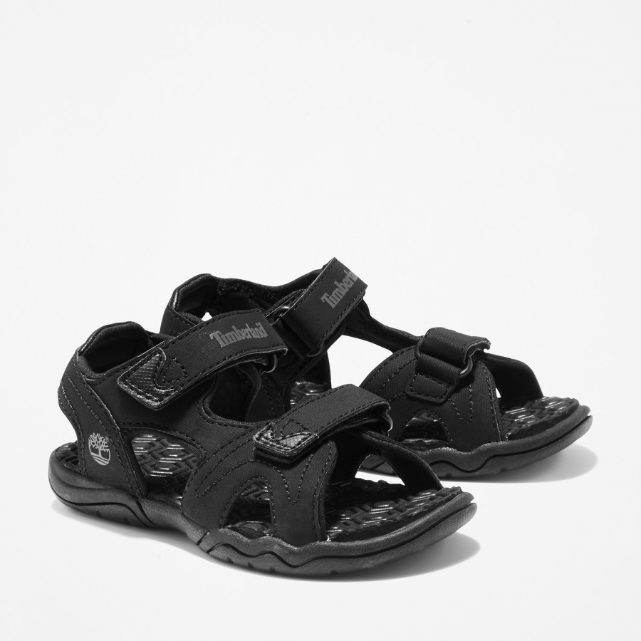 Black Synthetic Timberland Ireland Junior Adventure Seeker 2-Strap Sandals