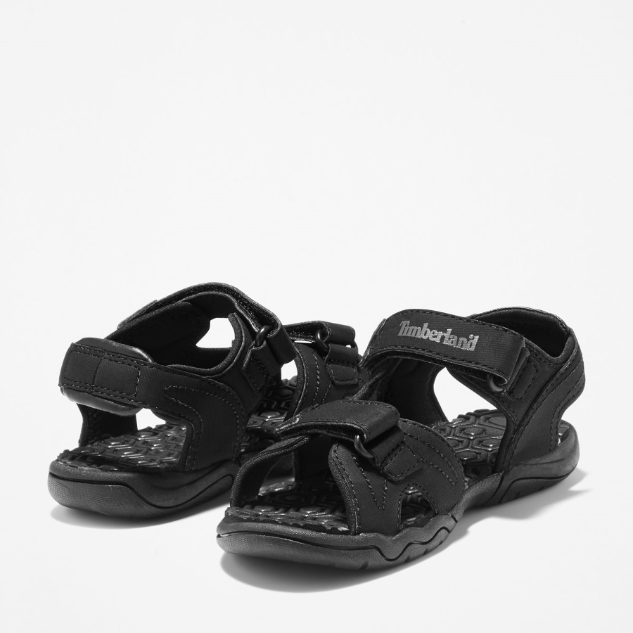 Black Synthetic Timberland Ireland Junior Adventure Seeker 2-Strap Sandals