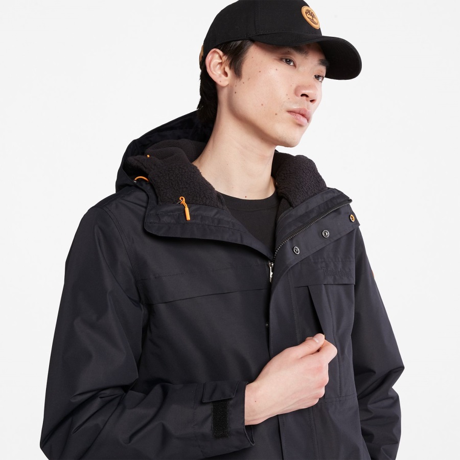 Black Timberland Ireland Men's Benton Waterproof 3-In-1 Jacket