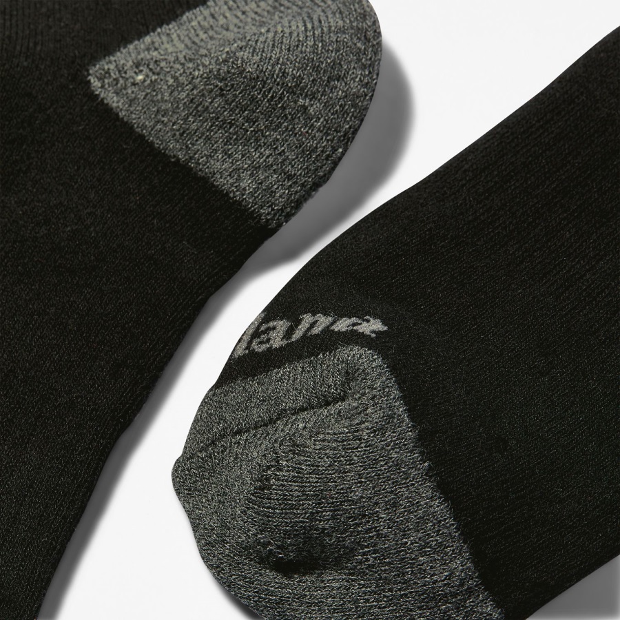 Black Timberland Ireland Men's Essential Ankle Socks (3-Pack)