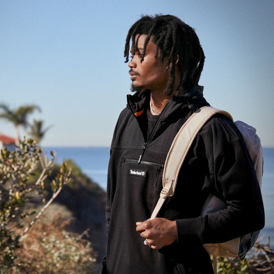 Black Timberland Ireland Men's Hybrid Hoodie