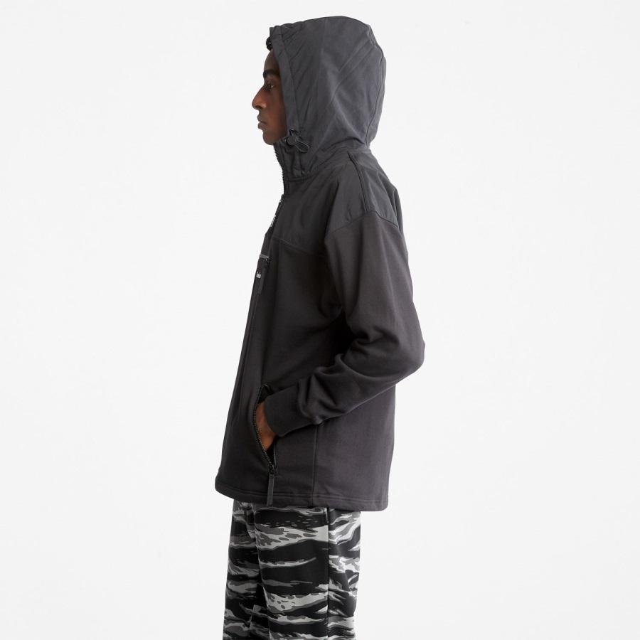 Black Timberland Ireland Men's Hybrid Hoodie