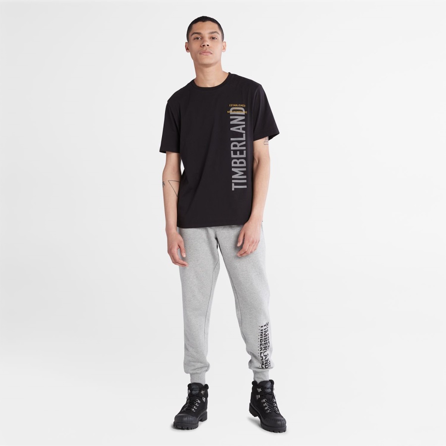 Black Timberland Ireland Men's Side-Logo T-Shirt