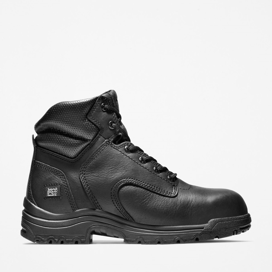 Black Timberland Ireland Men's Titan 6 Composite Toe Work Boot