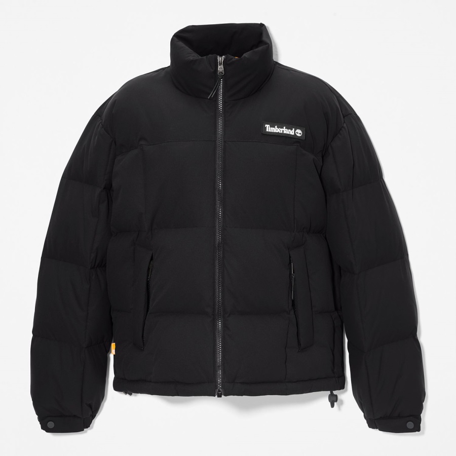 Black Timberland Ireland Women's Oversize Re:Down Insulation Puffer Jacket