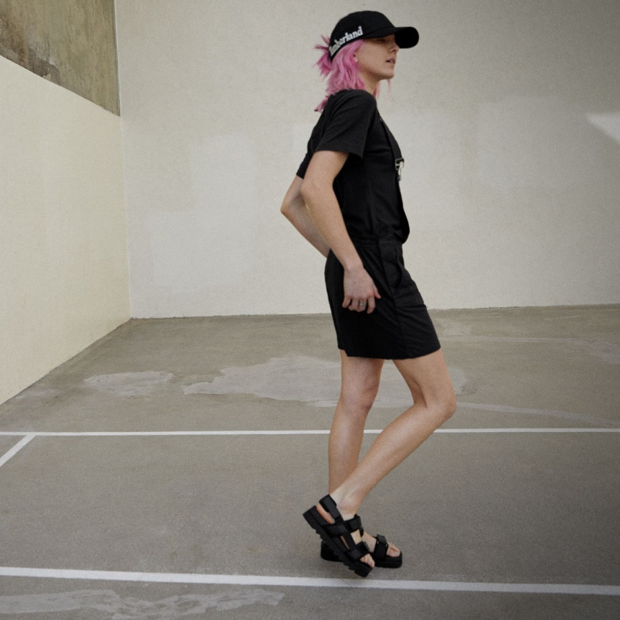 Black Timberland Ireland Women's Side-Logo Baseball Cap