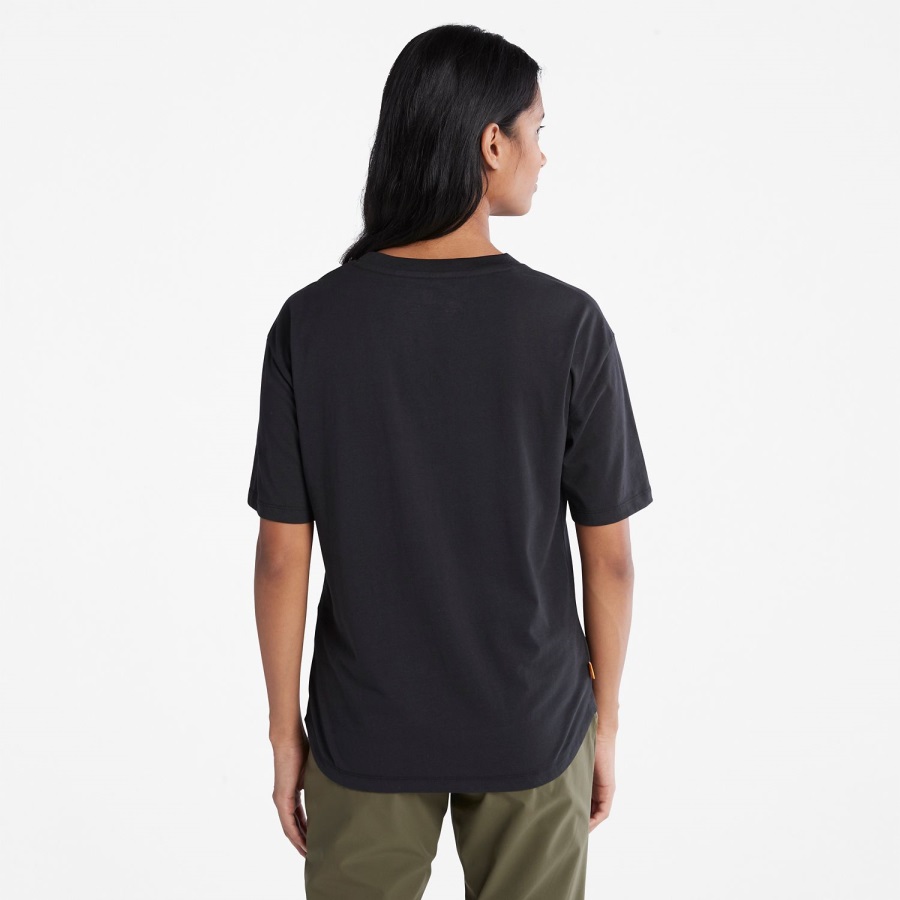 Black Women's Jersey T-Shirt Timberland Ireland