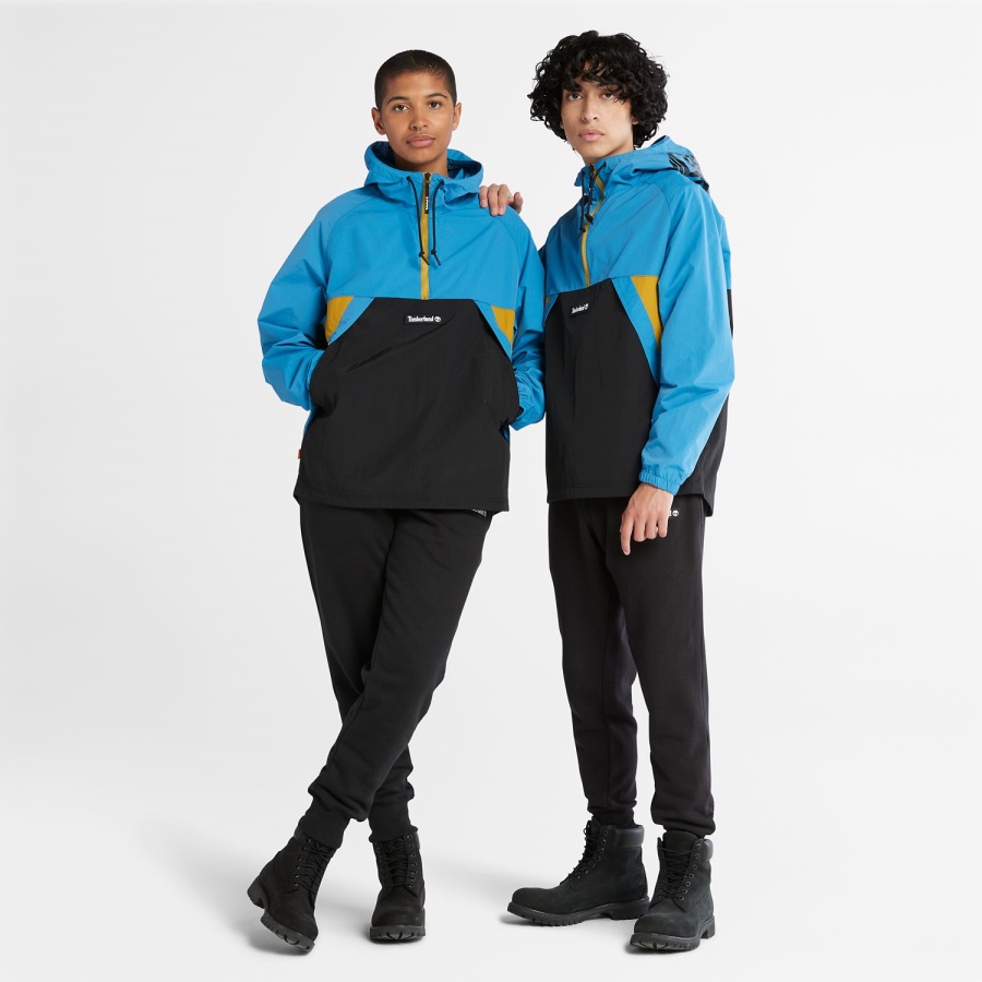 Bright Blue/Black Zip-Neck Windbreaker Timberland Ireland