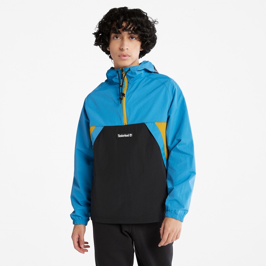Bright Blue/Black Zip-Neck Windbreaker Timberland Ireland