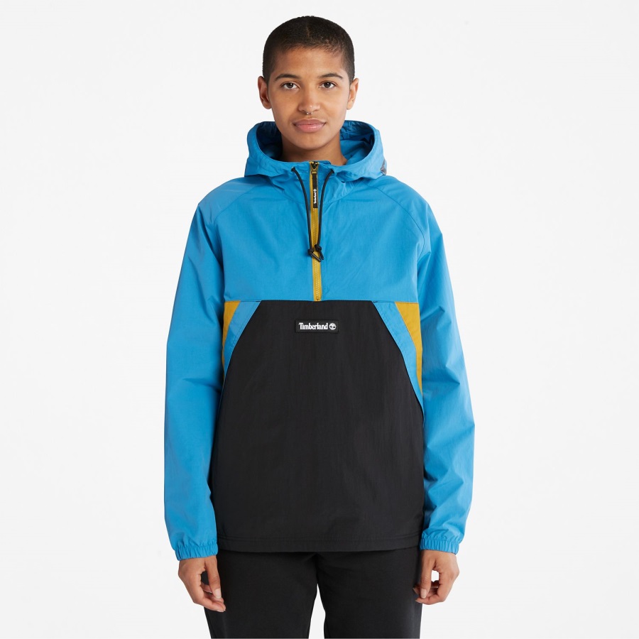 Bright Blue/Black Zip-Neck Windbreaker Timberland Ireland