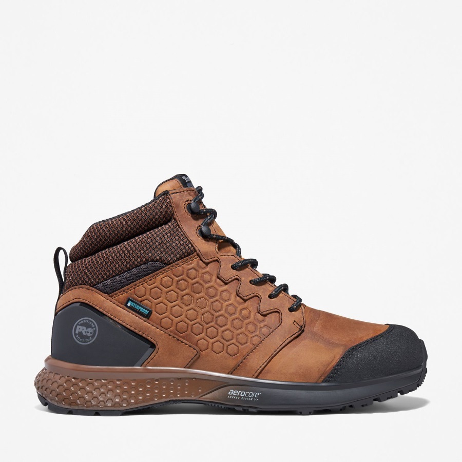 Brown Full-Grain Leather/Brown Timberland Ireland Men's Pro Reaxion Hikers