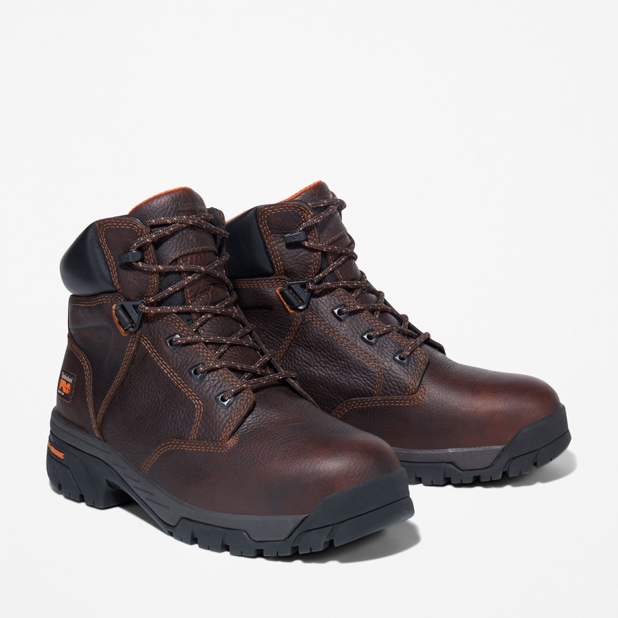 Brown Full-Grain Men's Pro Helix 6 Alloy Toe Work Boot Timberland Ireland