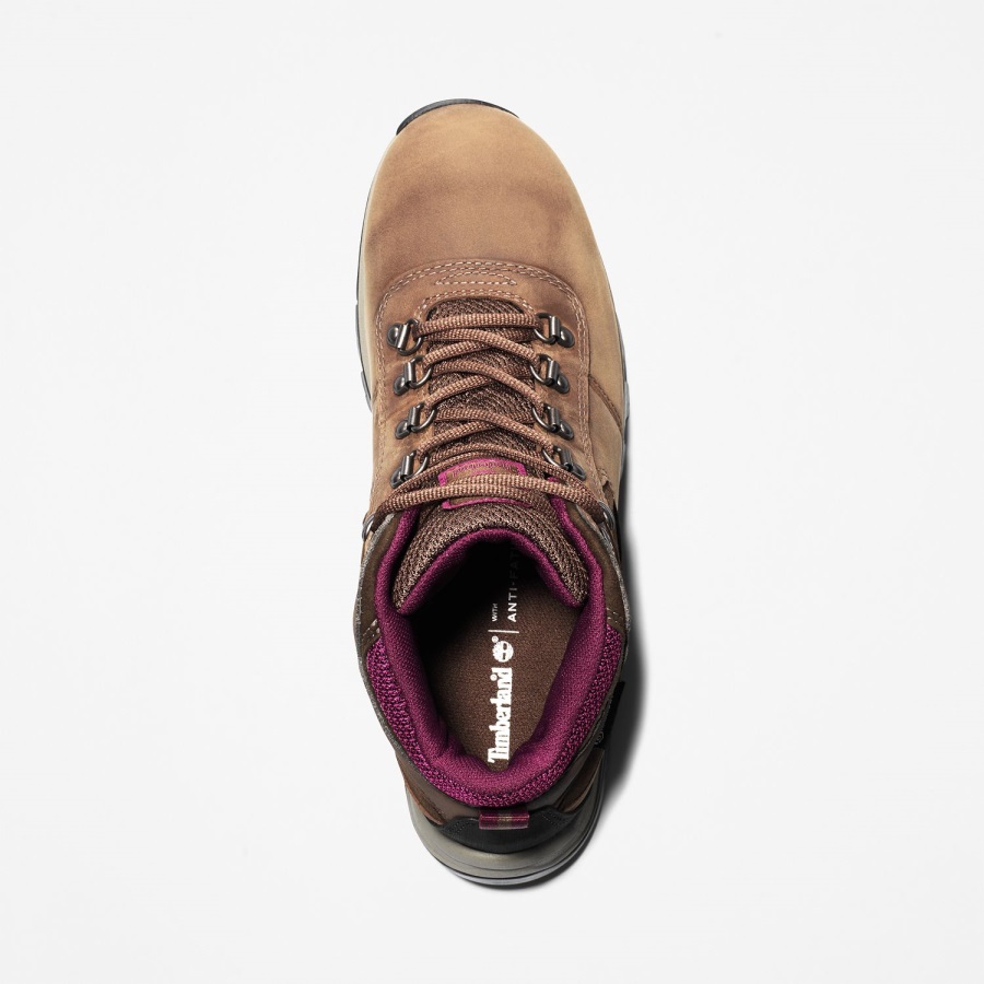 Brown Full-Grain Timberland Ireland Women's Mt Maddsen Waterproof Hiking Boots