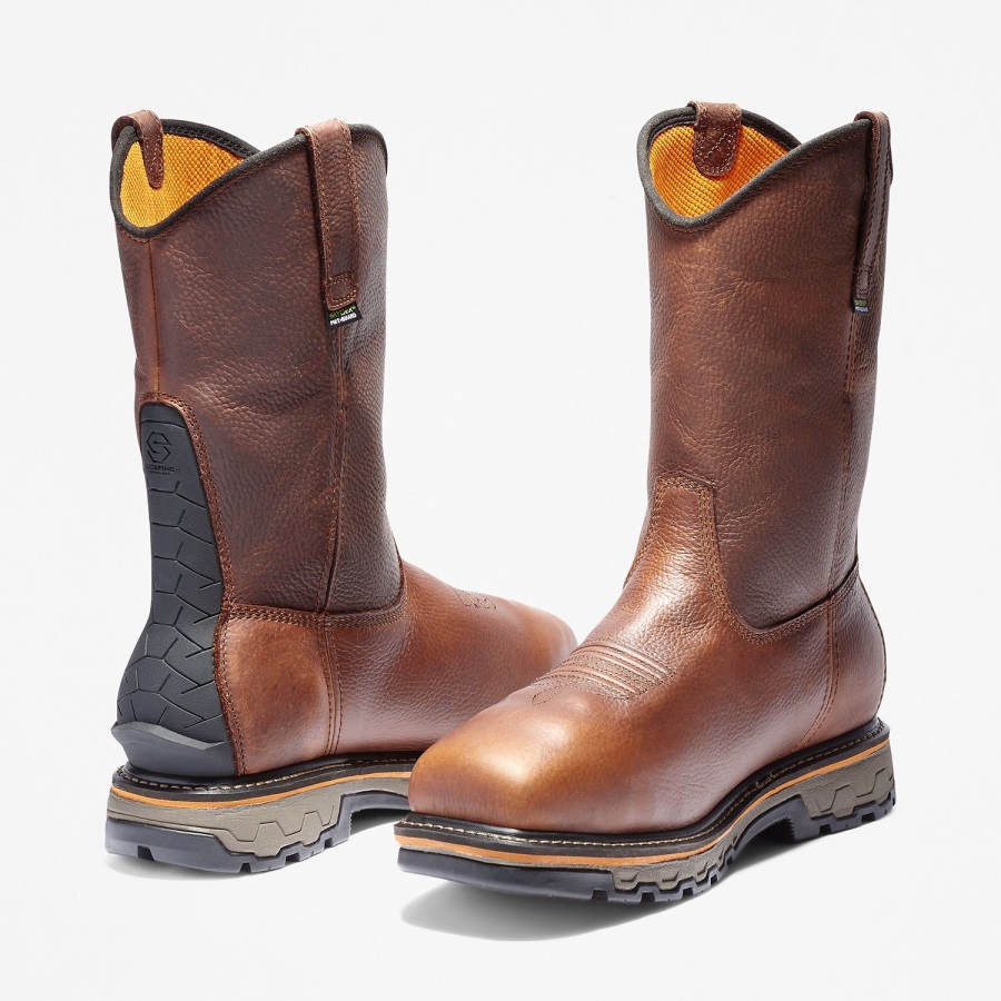 Brown Men's True Grit Met Guard Composite Toe Waterproof Work Boot Timberland Ireland