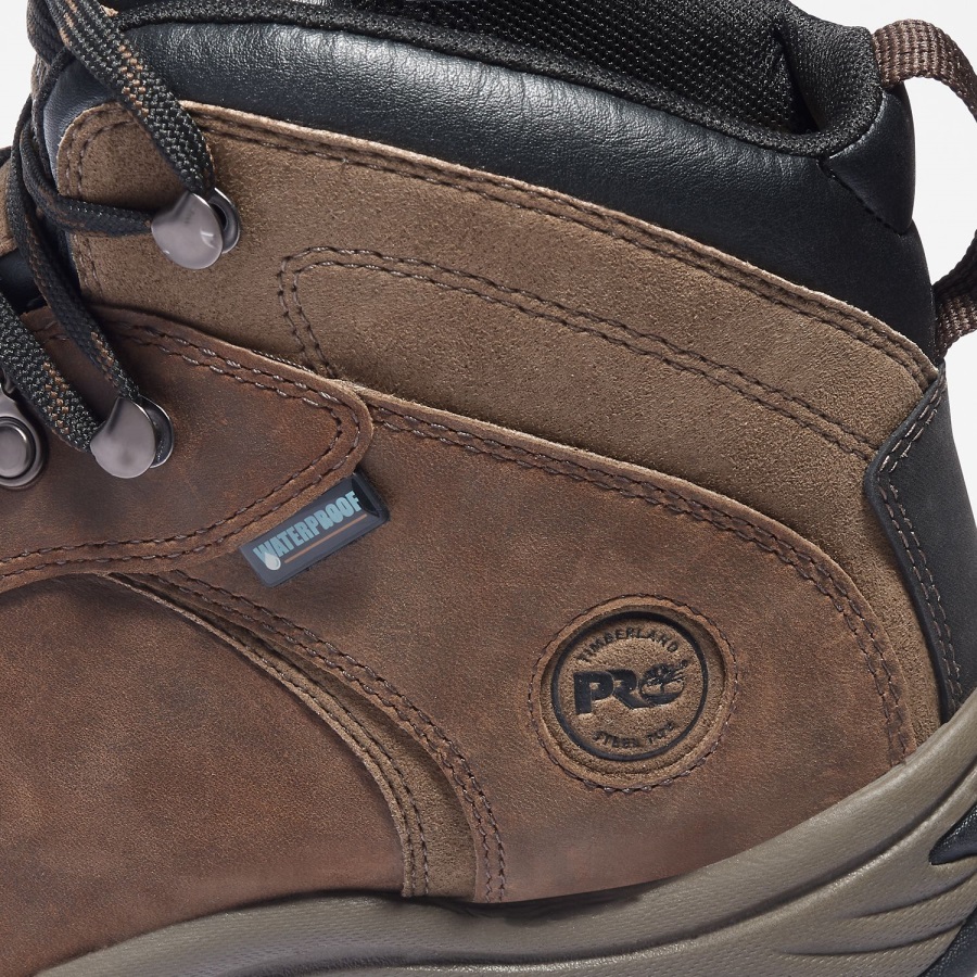 Brown Nubuck Leather Men's Flume Work Steel Toe Waterproof Work Boot Timberland Ireland