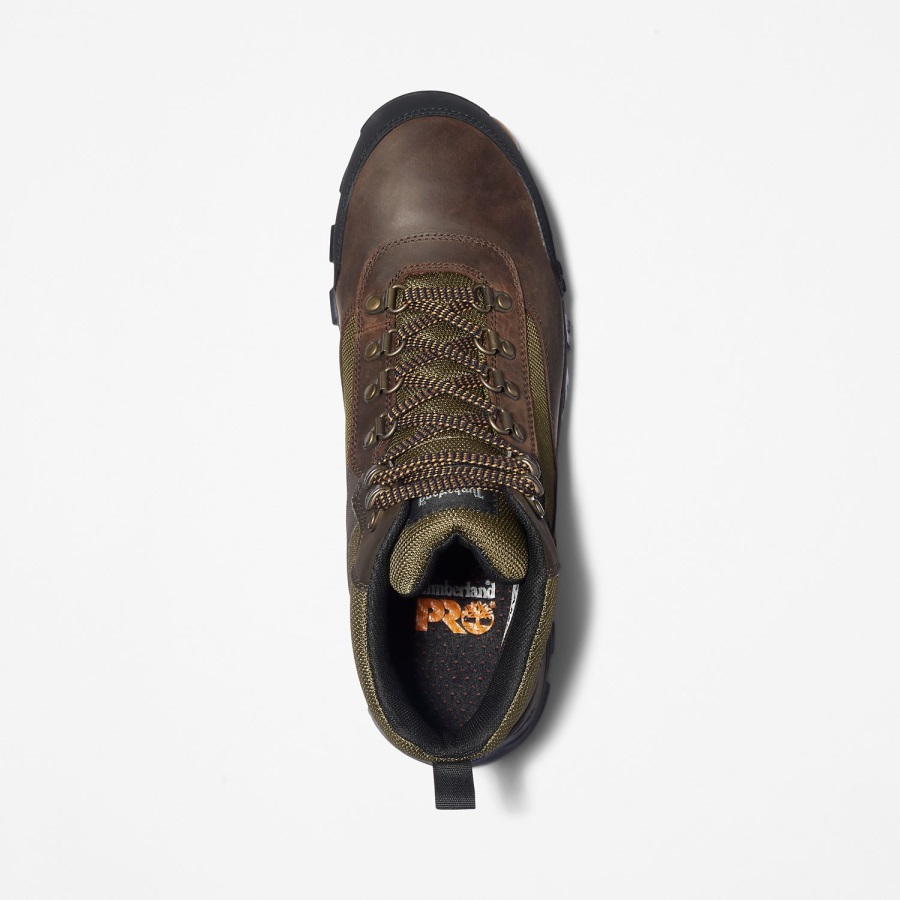 Brown Nubuck Leather Men's Keele Ridge Steel Toe Waterproof Work Boot Timberland Ireland