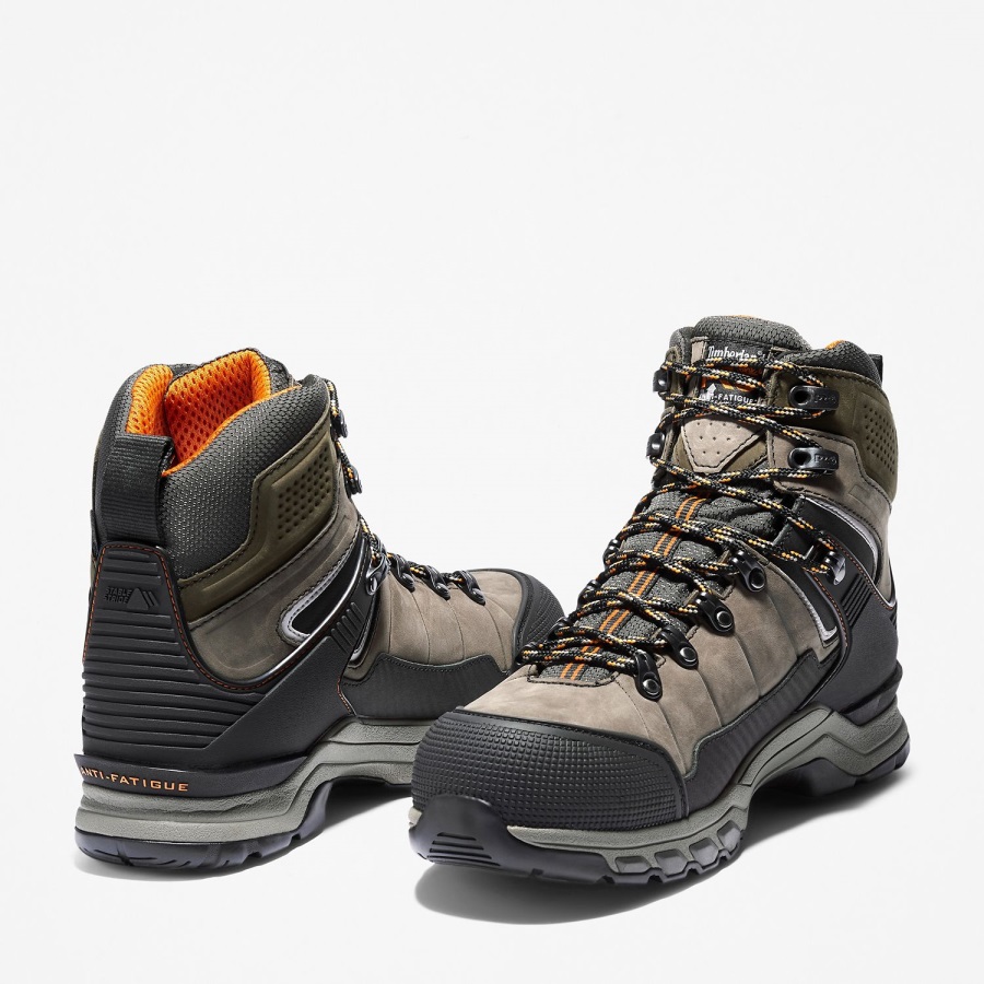 Brown Nubuck Men's Hypercharge Trd Composite Toe Waterproof Work Boot Timberland Ireland