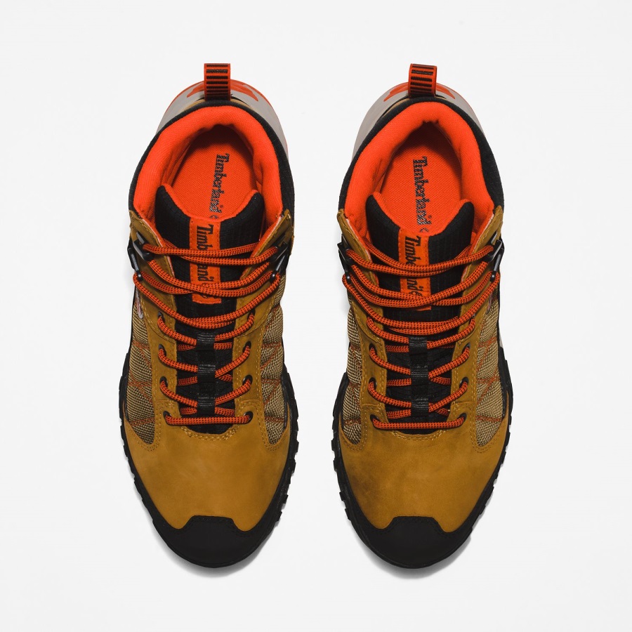 Brown Nubuck/Olive/Tan Timberland Ireland Men's Trailquest Wateproof Hiking Boots