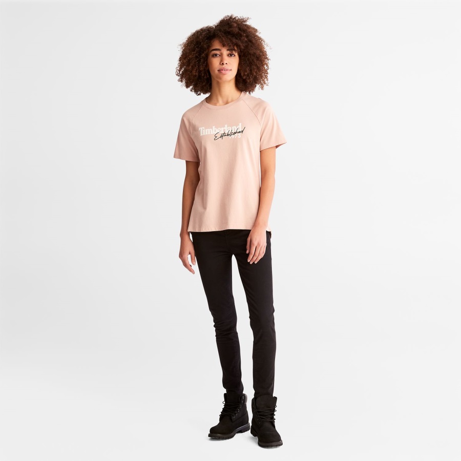 Cameo Rose Timberland Ireland Women's Logo T-Shirt