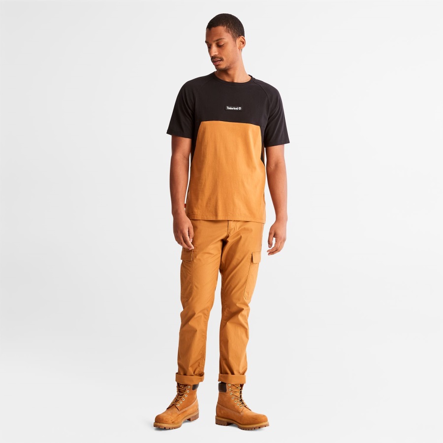 Cut-And-Sew T-Shirt Timberland Ireland Black/Wheat