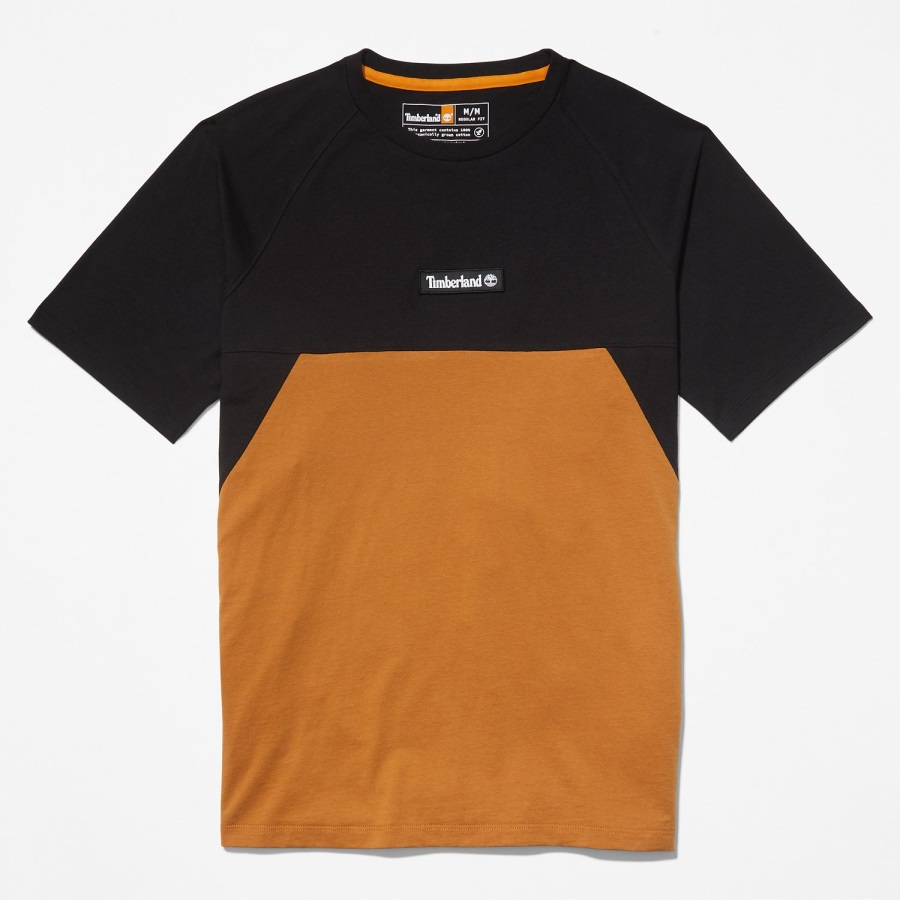 Cut-And-Sew T-Shirt Timberland Ireland Black/Wheat