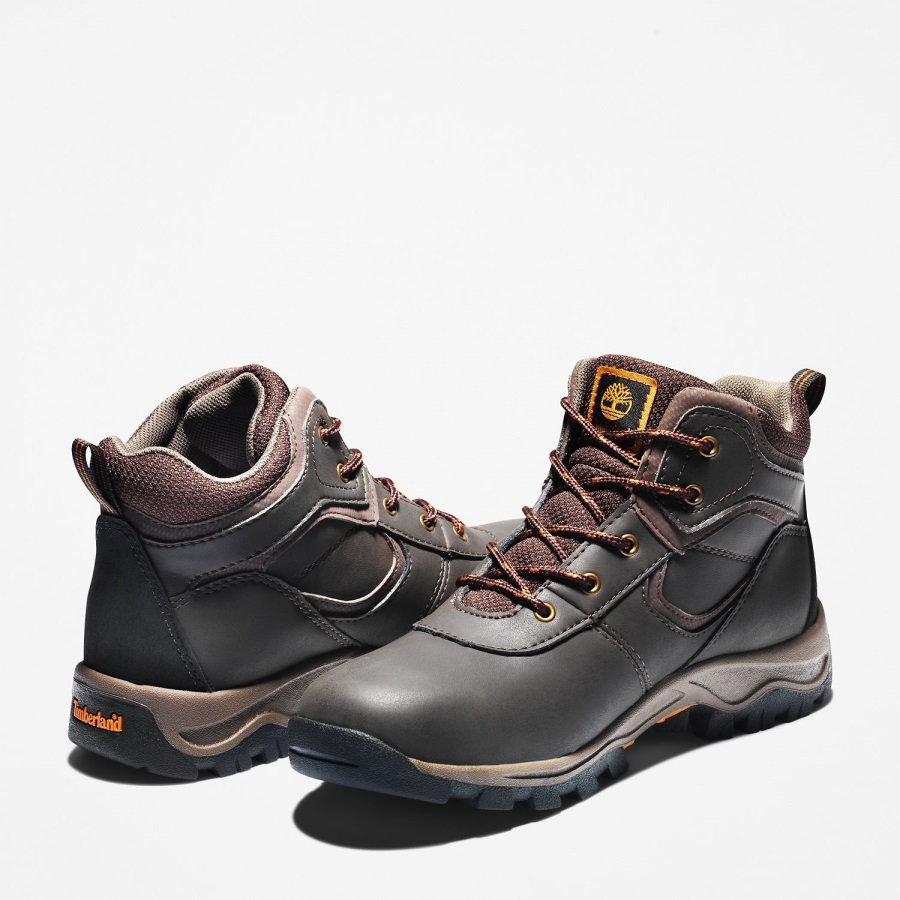 Dark Brown Full-Grain Junior Mt Maddsen Waterproof Hiking Boots Timberland Ireland