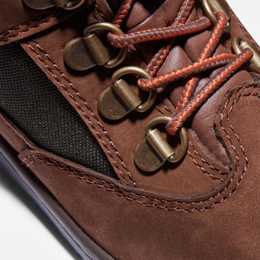 Dark Brown Nubuck Youth 6-Inch Field Boots Timberland Ireland