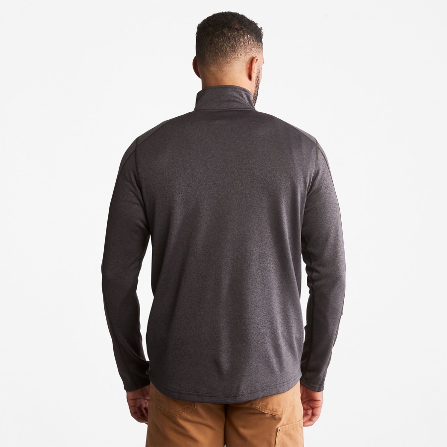 Dark Charcoal Heather Men's Pro Understory Quarter-Zip Fleece Shirt Timberland Ireland